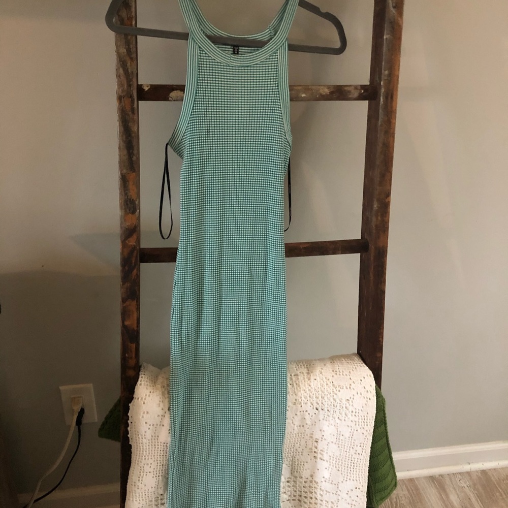 Blue and White Tank Dress Forever 21